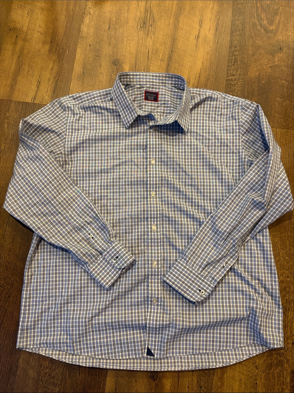 UNTUCKit Men's Durif Wrinkle-Free Gingham Button Down Shirt XXX-Large